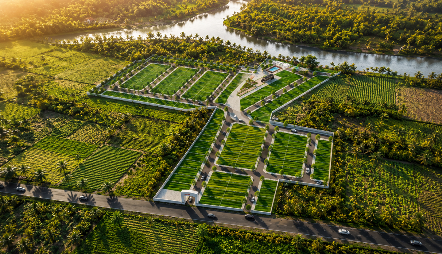 Aerial view of Raja Prime Garden