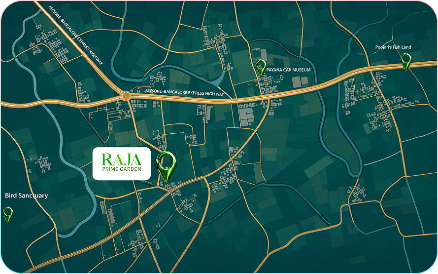 Raja Prime Garden location map
